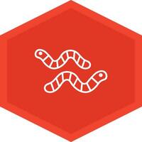 Worm Icon Design Symbol vector
