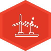 Wind Turbine Icon Design Symbol vector