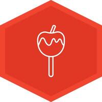 Caramelized Apple Icon Design Symbol vector