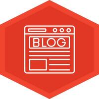 Blog Icon Design Symbol vector