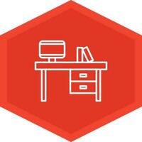 Desk Icon Design Symbol vector