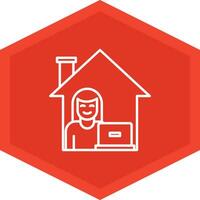 Work From Home Icon Design Symbol vector
