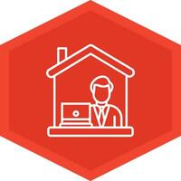 Work From Home Icon Design Symbol vector