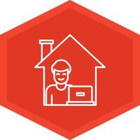 Work From Home Icon Design Symbol vector