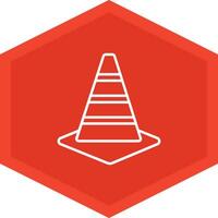 Traffic Cone Icon Design Symbol vector