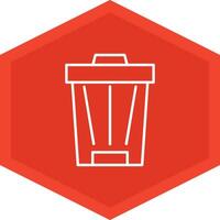Trash Can Icon Design Symbol vector