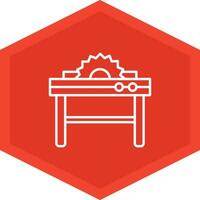 Table Saw Icon Design Symbol vector