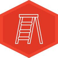 Step Ladder Icon Design Symbol vector