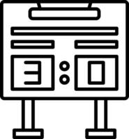 Scoreboard Icon Design Symbol vector