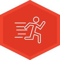 Running Icon Design Symbol vector