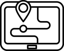 Route Icon Design Symbol vector