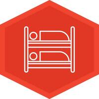 Bunk Bed Icon Design Symbol vector