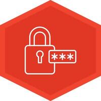Password Icon Design Symbol vector