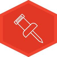 Push Pin Icon Design Symbol vector