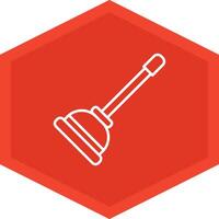 Plunger Icon Design Symbol vector