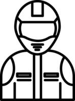Racer Icon Design Symbol vector
