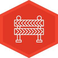 Road Barrier Icon Design Symbol vector
