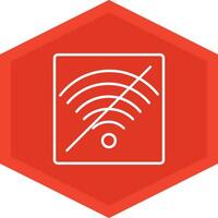 No Wifi Icon Design Symbol vector