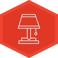 Table Lamp Icon Design Symbol vector