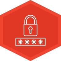 Locked Icon Design Symbol vector