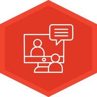 Online Interview Icon Design Symbol vector