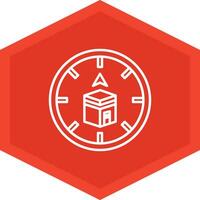 Qibla Icon Design Symbol vector