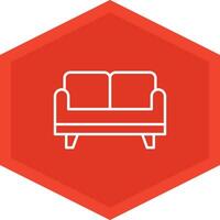 Sofa Bed Icon Design Symbol vector