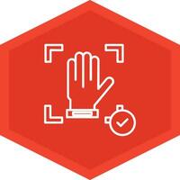 Hand Recognition Icon Design Symbol vector