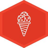 Ice Cream Cone Icon Design Symbol vector