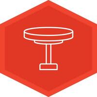 Round Table Icon Design Symbol vector
