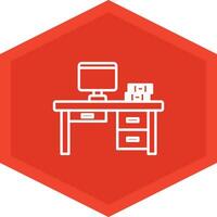 Desk Icon Design Symbol vector