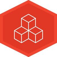 Cubes Icon Design Symbol vector