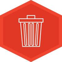 Dustbin Icon Design Symbol vector