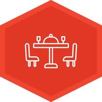 Dining Table Icon Design Symbol vector