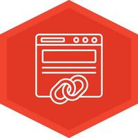 Backlinks Icon Design Symbol vector