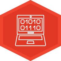 Binary Code Icon Design Symbol vector