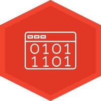 Binary Code Icon Design Symbol vector