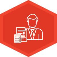 Accountant Icon Design Symbol vector