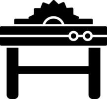 Table Saw Icon Design Symbol vector