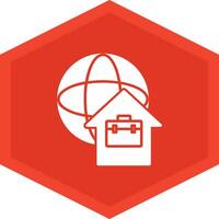 Remote Working Icon Design Symbol vector