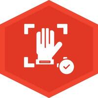 Hand Recognition Icon Design Symbol vector