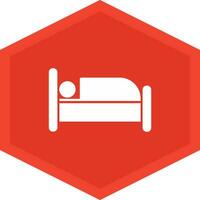 Single Bed Icon Design Symbol vector