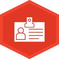 Identification Card Icon Design Symbol vector