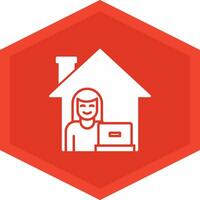 Work From Home Icon Design Symbol vector