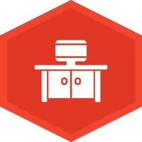 Tv Table Icon Design Symbol vector