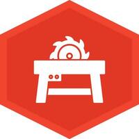 Table Saw Icon Design Symbol vector