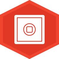 Stop Button Icon Design Symbol vector