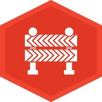 Road Barrier Icon Design Symbol vector