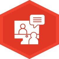 Online Interview Icon Design Symbol vector