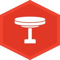 Round Table Icon Design Symbol vector